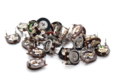 25x Vintage Carbon Trimmer / Potentiometer von Ruwido, 250 kOhm, liegend, NOS - Bild 1 von 4