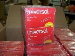 Universal #1 Gem Paper Clips, 100 per Box 120 Boxes A7072210C New - Picture 1 of 4