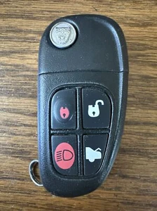 2003-07 JAGUAR Flip Key Keyless Remote  4-BTN FCC: CWTWB1U243  15K601-AJ  GOOD! - Picture 1 of 10