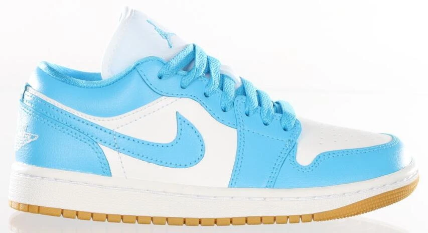 Jordan 1 Low Dark Powder Blue Gum W