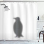 Penguin Shower Curtain Showering Animal