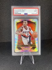 2013-14 Panini Select Damian Lillard Silver Holo Prizm #62 Card PSA 9