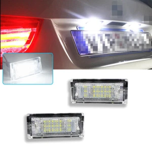 Bright White LED License Plate Lights For BMW E46 4D Sedan 5D Touring(1998-2005) - Picture 1 of 11