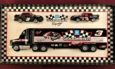 DALE EARNHARDT #3 GM Goodwrench Racing 1/64 Diecast Transporter & 2 Car SET NEW - Image 1 of 4