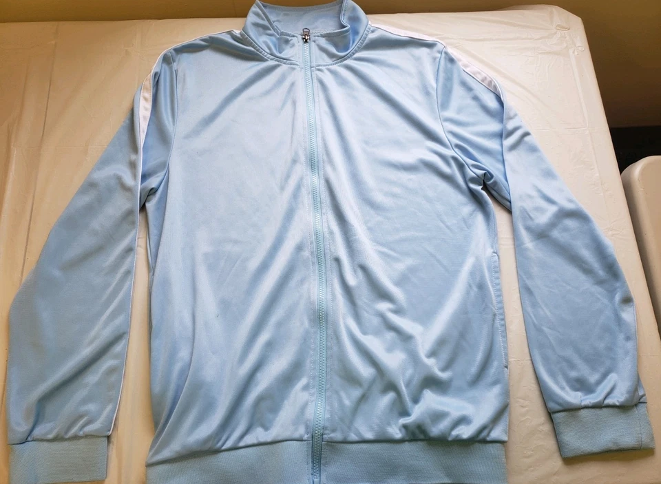 Chaqueta Hombre Talla L Azul Sojourn Track Jacket Blanco Líneas en el Brazo Foto 1 de 4