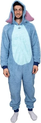 Officially Licensed Stitch Adult Unisex Halloween Cosplay Costume Jumpsuit - Image 1 of 4