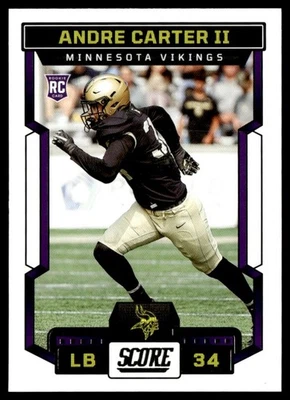 2023 Score Andre Carter II RC #375 TS1 - Image 1 of 2