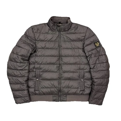 Chaqueta de plumón Belstaff Circuit para hombre talla M EE. UU. 38 nailon hebilla acolchada bombardero Foto 1 de 4