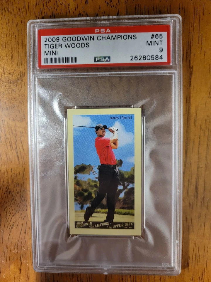 2009 Upper Deck Goodwin Champions Tiger Woods No65 Mini PSA 9 как новая - Изображение 1 из 1