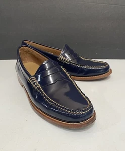 G.H. Mocasines Bass para mujer Weejuns Whitney Penny talla 8 M charol azul marino - Imagen 1 de 17