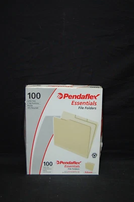 Pendaflex File Folders, Letter Size, 8-1/2" x 11", Classic Manila, 1/3-Cut Tabs - Image 1 of 4