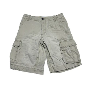 Aeropostale Cargo Shorts Mens 29 Beige Chino Military Hiking Outdoors Drawstring - Picture 1 of 9