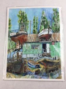 Port Townsend Shipyard in Washington Photo Print by Karen Merry 8.5 x 11 - Picture 1 of 3