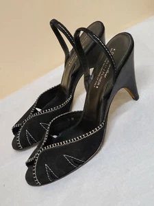 Couture Donald J Pliner schwarze Wildleder Slingpumps, Größe 9M - Bild 1 von 9