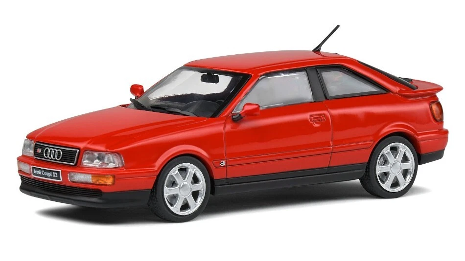 Modellino auto scala 1:43 Solido AUDI COUPE S2 1992 RED diecast modellismo st... - Immagine 1 di 1