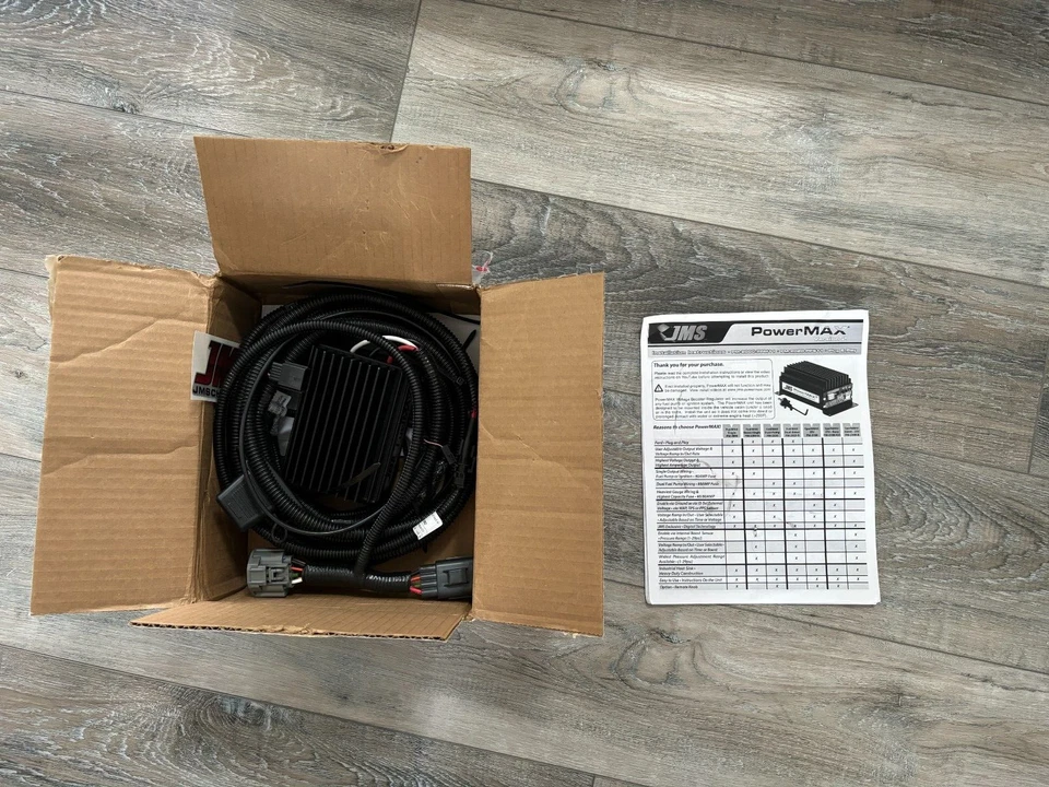 JMS POWERMAX V2 • FUELMAX • PLUG & PLAY FUEL PUMP VOLTAGE BOOSTER 2015-2023 - Image 1 of 2