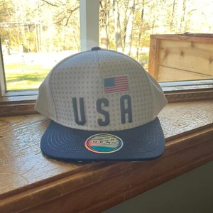 Gorra EE. UU. Gen 2 Para hombres Espalda a Presión Ajustable Rojo Blanco Azul Bandera Americana - Nueva con Etiquetas - Imagen 1 de 3