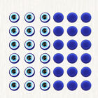 100 Resin Evil Eyes Beads Round Flatback Cabochon for DIY Jewelry Making 6mm