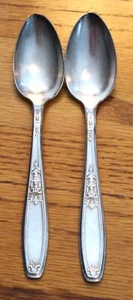 Set of 2 Vintage INTERNATIONAL SILVER 1847 Rogers Bros. "Ambassador" Teaspoons - Picture 1 of 11