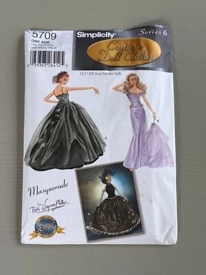 Simplicity Couturier Doll Clothes Sewing Pattern 5709 Series 6 for Gene Doll FF - Image 1 of 4