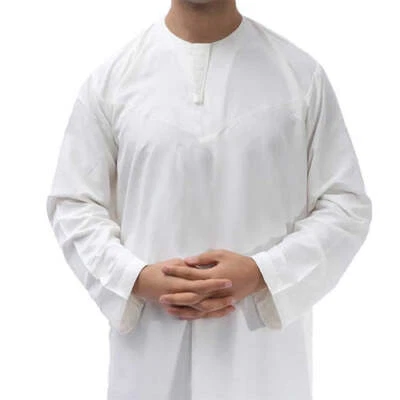 Omani/Emerati Dishdasha – Mens Omani/Emirati Style Thobe Classic - Full Length - Image 1 of 4