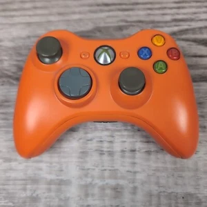 Xbox 360 Controller - Orange Tested Working (3rd Party) - Picture 1 of 7