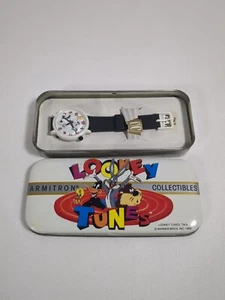 Vintage Sylvester & Tweety Armitron Armbanduhr mit Etui Looney Toons Cartoon - Bild 1 von 8