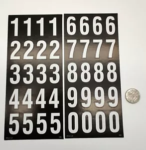 40 Numbers Stickers White 30mm High - Scrapbooking Kit Pack #231 - Picture 1 of 3