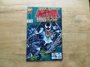 1992 DARKHAWK # 14 VENOM SIGNED 2X BY CREATORS MIKE MANLEY & DANNY FINGEROTH,POA - Picture 1 of 4