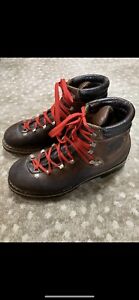 Vintage Hanwag Leather Hiking Mountaineering Boots Men's Size 10.5 US