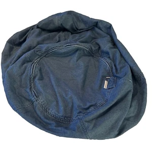 Pottery Barn Kids Denim Bean Bag Cover Denim Blue Zip Off Machine Washable EUC - Picture 1 of 5