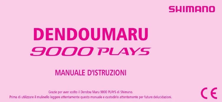 Manuale mulinello Shimano 9000 Plays Italiano - libretto istruzioni - Immagine 1 di 1