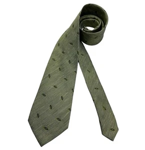 🆕ERMENEGILDO ZEGNA Green Geometric Silk Blend LUXURY Tie ITALY - Picture 1 of 5