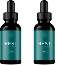 2 Pack - Rest Mind Relaxation Drops - Stress Support Supplement for Mind & Body