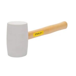 Rubber Mallet, 16 Oz., White, Hammer, Tool - Picture 1 of 4