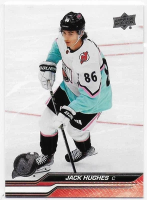 2023-24 Upper Deck #680 Jack Hughes AS - New Jersey Devils - Image 1 of 2