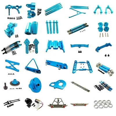 Blue aluminum metal Upgrade parts Fit For 1/10 AXIAL SCX10 ELECTRIC 4WD Rc Car - Image 1 of 4