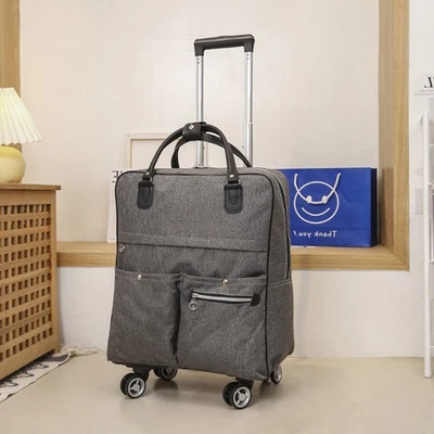 16/18”Rolling Travel Bag 4-Wheel Spinner Underseat Carry-On Multi-Pocket Luggage - Image 1 of 4