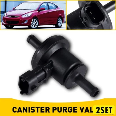 2X For 2006-2012 Hyundai Accent Kia Rio5 1.6L Vapor Canister Purge Control Valve - Изображение 1 из 4