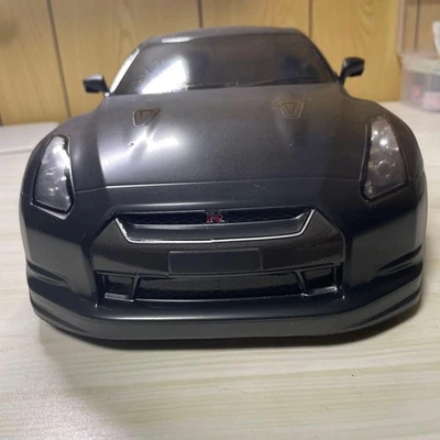 Tamiya 1/10 Nissan GT-R R35 Body Shell Dark Gray Black Paint Used - Image 1 of 4