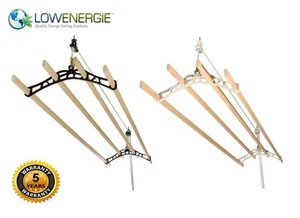 4 Lath Clothes Airer Ceiling Laundry Rack Maid Victorian Maiden Kitchen Dryer - Picture 1 of 14
