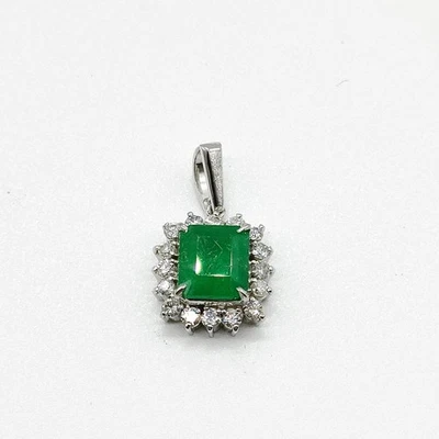 Joyería Colgante Cabeza Esmeralda 1.19ct Platino 456744 Foto 1 de 4