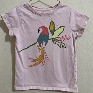 Tea Collection Tropical Parrot On Pink, Size 6 - Picture 1 of 4