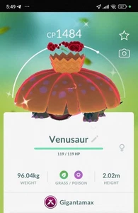 Pokémon Go - Shiny Gigantamax Venasur 1 Mil Trade - Bild 1 von 2