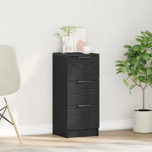 Armario Lateral de Roble Negro 30x30x70 cm Hecho Madera Ingeniería vidaXL - Imagen 1 de 11