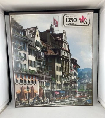 1987 Waddingtons 1250 штук головоломка Deluxe Люцерн, Suisse новый и запечатанный - Изображение 1 из 4