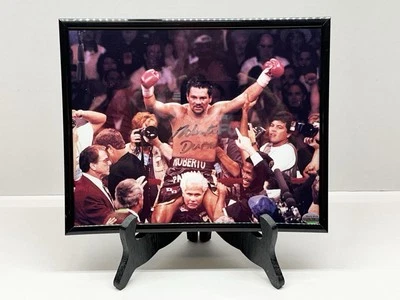 Foto brillante autografiada por Roberto Durán 8x10 - Auténtica en todo el mundo #23559 Foto 1 de 4