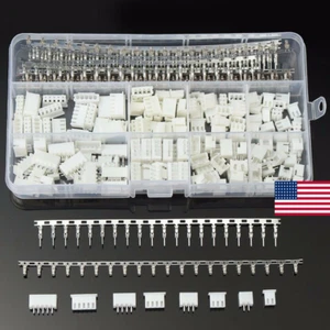 560pcs 2-5Pin JST-XH 2.54mm Wire Male Female Housing Connector Bare Terminal Kit - Picture 1 of 6