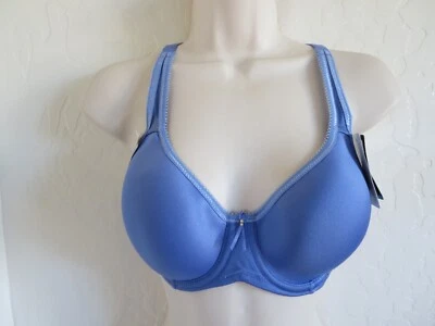 WACOAL 34C #853192 BÁSICO BELLEZA CON AROS ESPACIADOR CAMISETA SUJETADOR, AZUL DENIM, NUEVO CON ETIQUETAS Foto 1 de 4