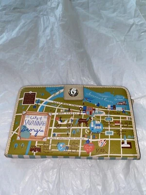 Spartina 449 Savannah Georgia Map Snap Wallet - Image 1 of 4
